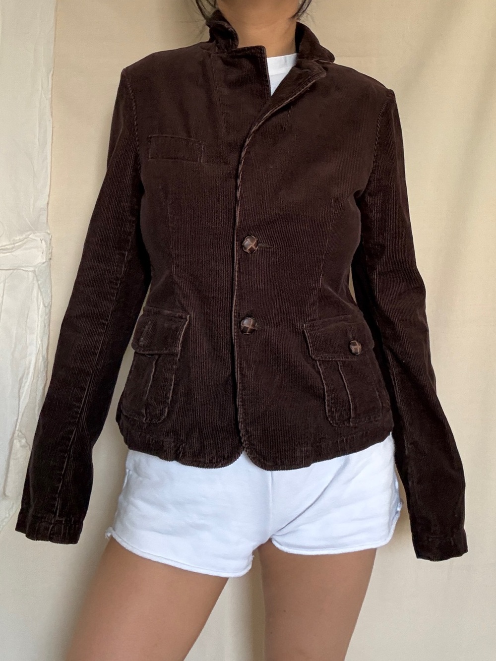 Corduroy Blazer in Dark Brown